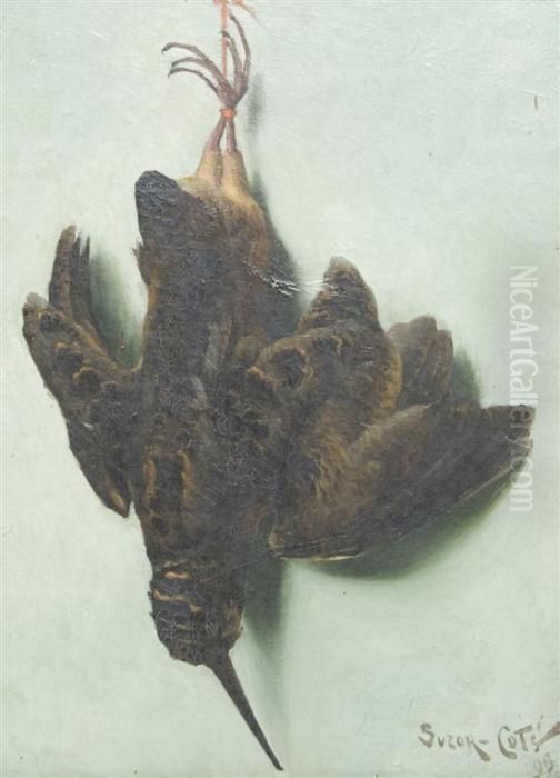 Portrait Of Fowl Oil Painting by Marc Aurele de Roy Suzor-Cote