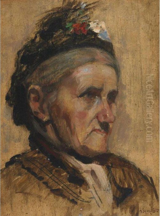 La Vieille Oil Painting by Marc Aurele de Roy Suzor-Cote