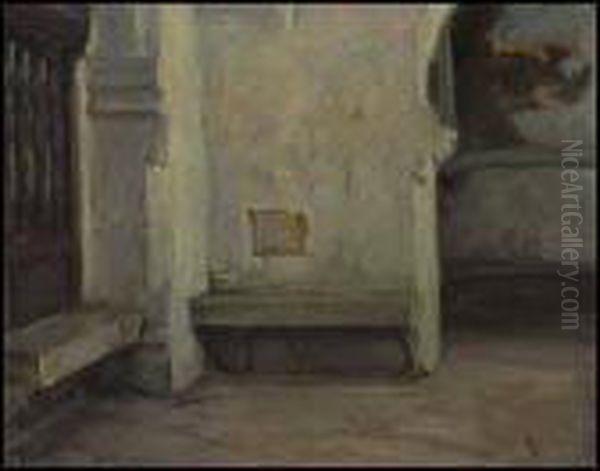 Au Coin Du Choeur D'une Chapelle En Bretagne Oil Painting by Marc Aurele de Roy Suzor-Cote