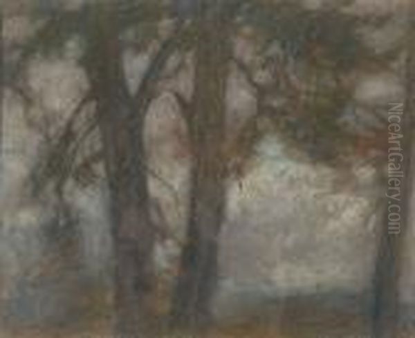 Autumn Trees. Oil Painting by Marc Aurele de Roy Suzor-Cote