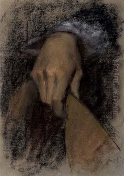 Etude De Main Oil Painting by Marc Aurele de Roy Suzor-Cote