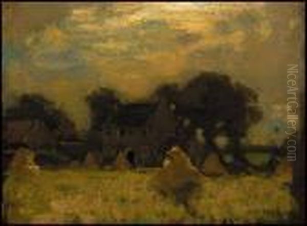 Petite Ferme Bretonne Oil Painting by Marc Aurele de Roy Suzor-Cote