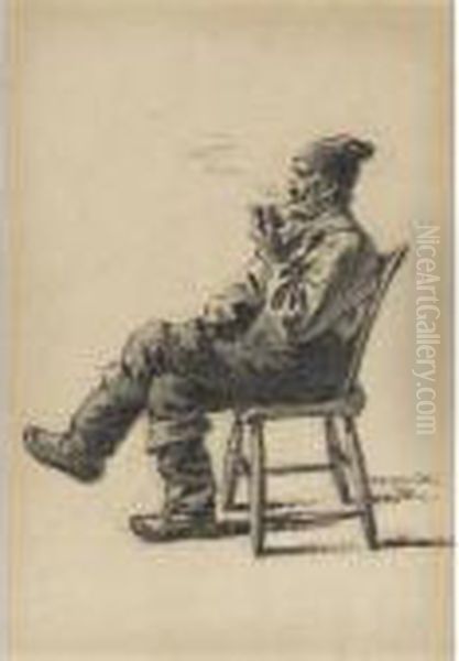 Vieux Paysan Oil Painting by Marc Aurele de Roy Suzor-Cote