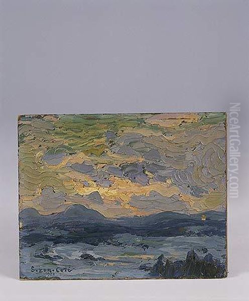 Coucher Du Soleil, Canada Oil Painting by Marc Aurele de Roy Suzor-Cote