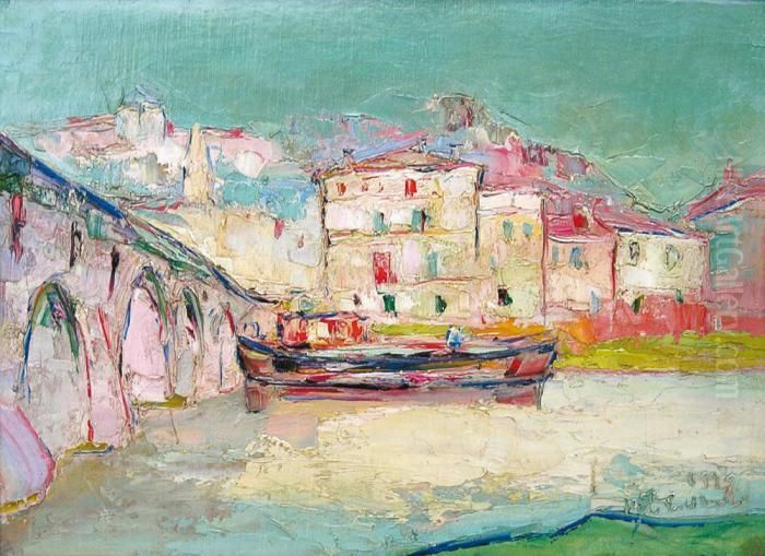 Ville Du Midi Oil Painting by Vladimir De Terlikowski