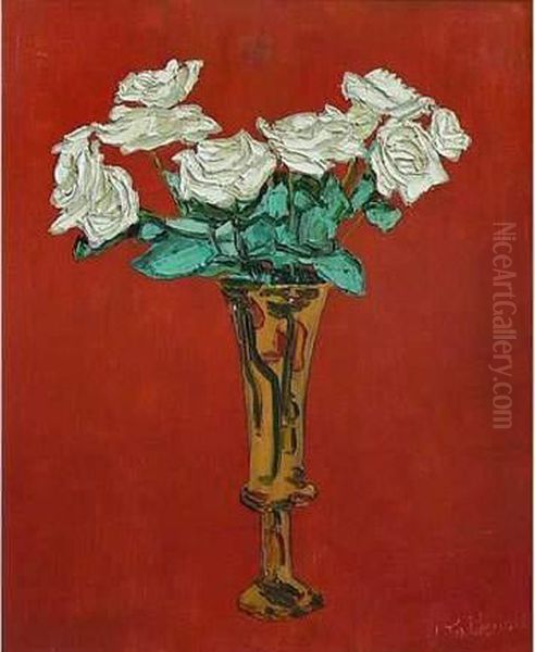Bouquet. Oil Painting by Vladimir De Terlikowski