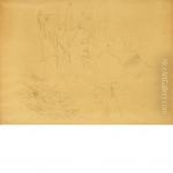 Souper A Londres Oil Painting by Henri De Toulouse-Lautrec