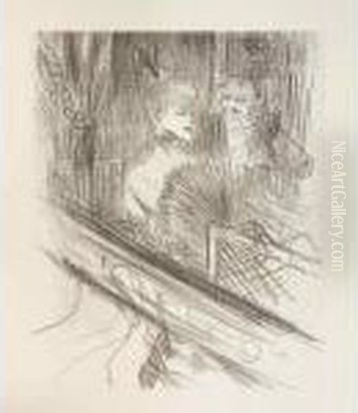 Untitled Oil Painting by Henri De Toulouse-Lautrec