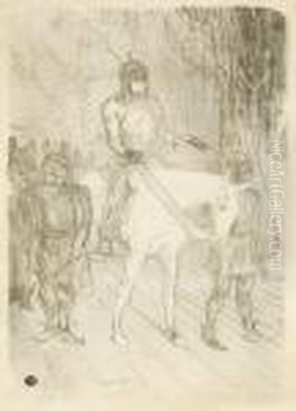 Entree De Brasseur, 
Dans Chilperic Oil Painting by Henri De Toulouse-Lautrec