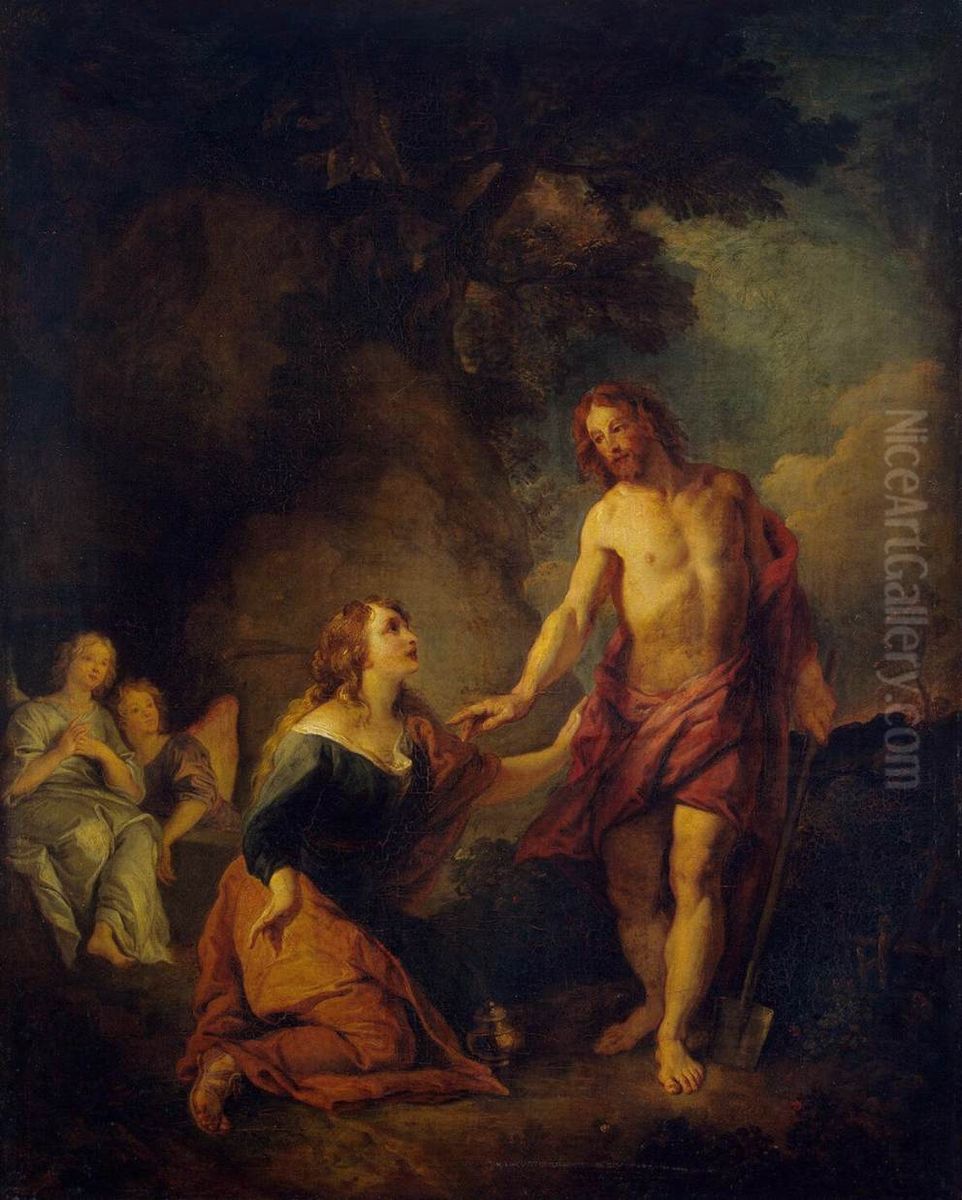 Christ Appearing to Mary Magdalene Oil Painting by Charles de La Fosse