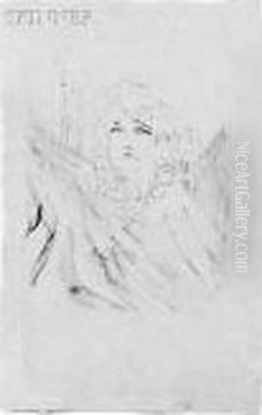 Sarah Bernhardt Oil Painting by Henri De Toulouse-Lautrec