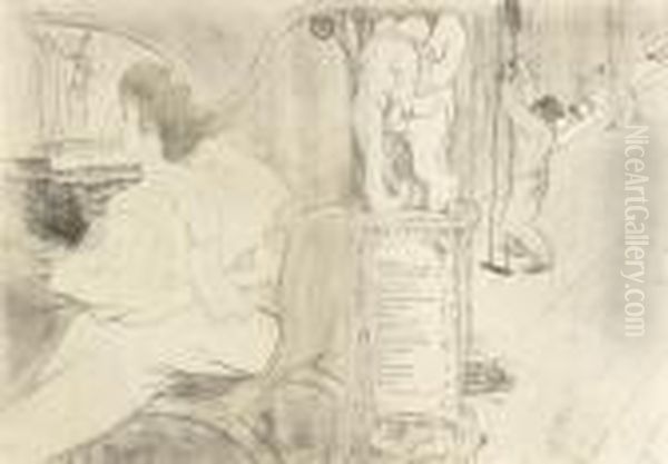 Couverture De L'estampe Originale Oil Painting by Henri De Toulouse-Lautrec