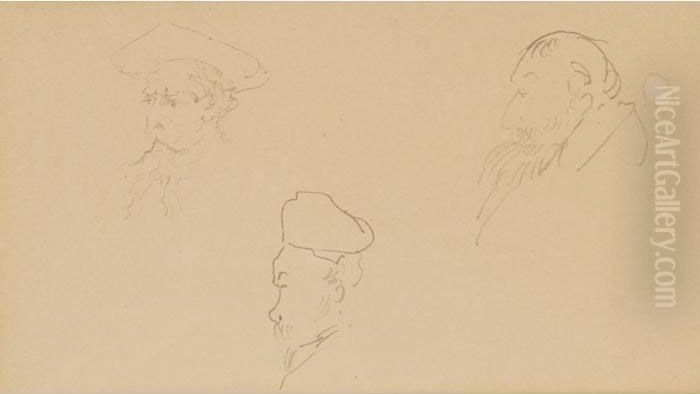 Artists Oil Painting by Henri De Toulouse-Lautrec