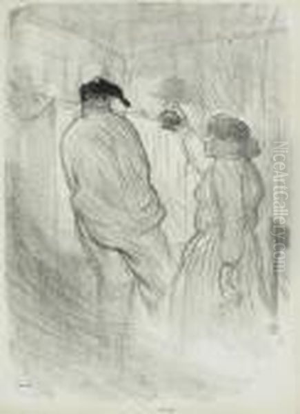 Au Thetre Libre, Antoine Dans L'inquietude Oil Painting by Henri De Toulouse-Lautrec