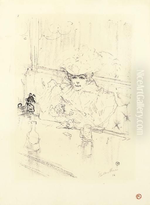 Au Hanneton (d. 272; W. 296; Adr. 303) Oil Painting by Henri De Toulouse-Lautrec