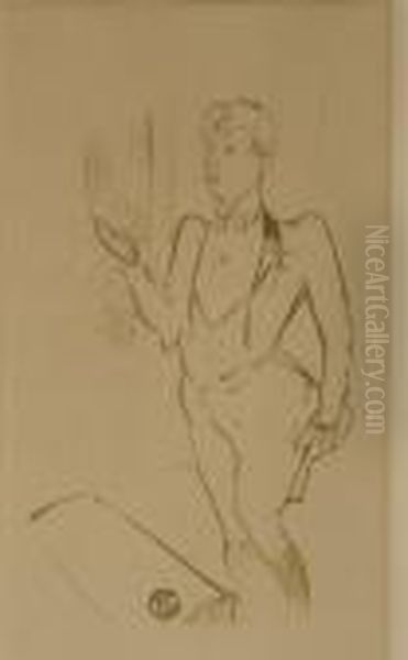 Mary Hamilton
(from 
Le Cafe Concert Oil Painting by Henri De Toulouse-Lautrec