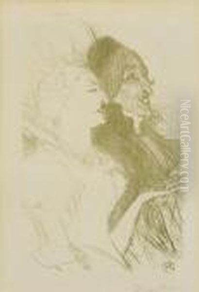 Carnaval Colorlithograph Oil Painting by Henri De Toulouse-Lautrec