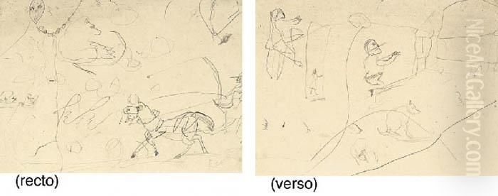 Esquisse Oil Painting by Henri De Toulouse-Lautrec