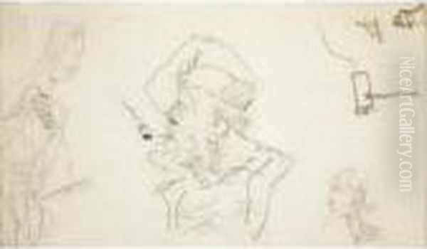 Oncle Sam Oil Painting by Henri De Toulouse-Lautrec