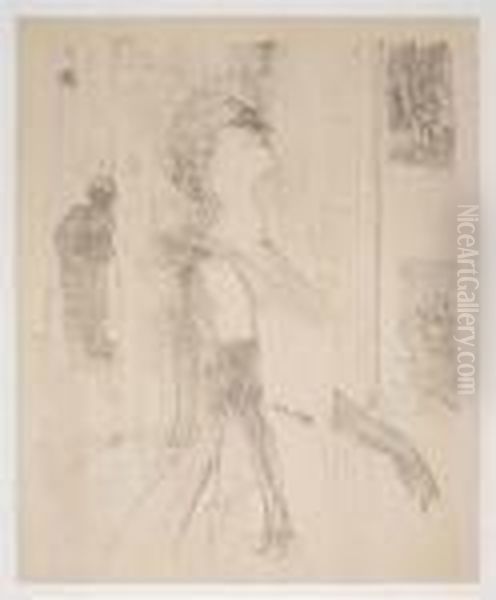 Album Yvette Guilbert Oil Painting by Henri De Toulouse-Lautrec