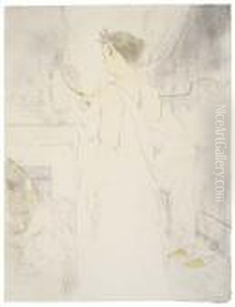 Untitled Oil Painting by Henri De Toulouse-Lautrec