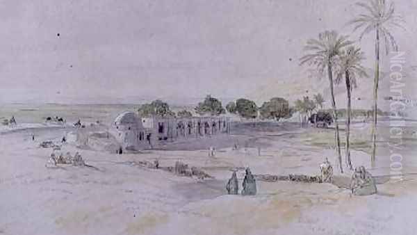The Wadi Es-Sioot Egypt Oil Painting by Edward Lear