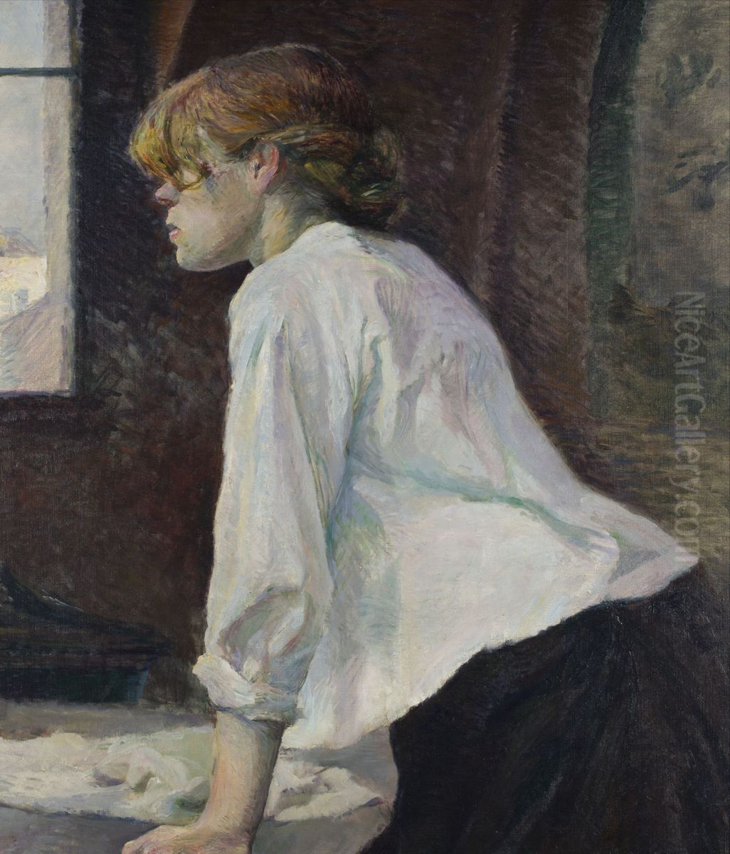 La Blanchisseuse Oil Painting by Henri De Toulouse-Lautrec