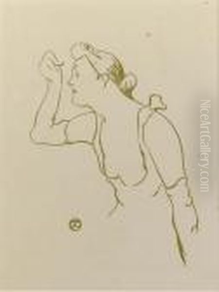 Paula Brebion Oil Painting by Henri De Toulouse-Lautrec