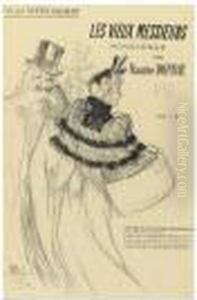 Les Vieux Messieurs (delteil 75; Adhemar 80; Adriani 91; Wittrock 57) Oil Painting by Henri De Toulouse-Lautrec