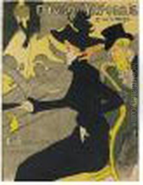 Divan Japonais (d. 341; A. 11; W.p11; Adr. 8) Oil Painting by Henri De Toulouse-Lautrec