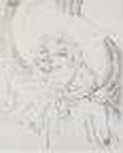 Portraits D'acteurs Et 
D'actrices: Treize Lithographies: Coquelin Aine (w.254; D.153; A.169) Oil Painting by Henri De Toulouse-Lautrec