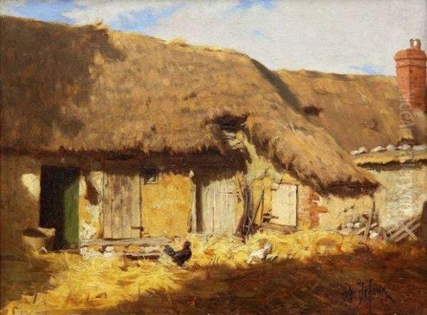La Basse-cour Oil Painting by Alexandre Defaux