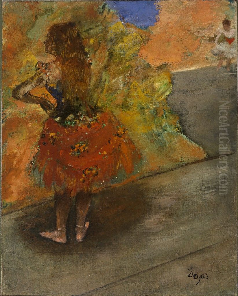Ballet Dancer Oil Painting by Edgar Degas
