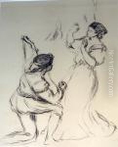 'serenade', Lithograph, Printed 
Posthumously In 1954 By Mourlot, Publisher Unknown, 33cm X 24cm, Framed Oil Painting by Edgar Degas