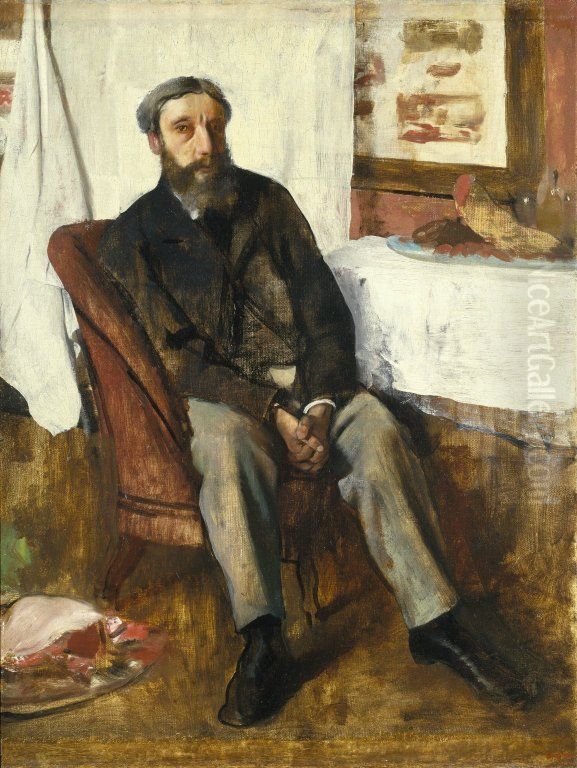 Portrait D'homme Oil Painting by Edgar Degas