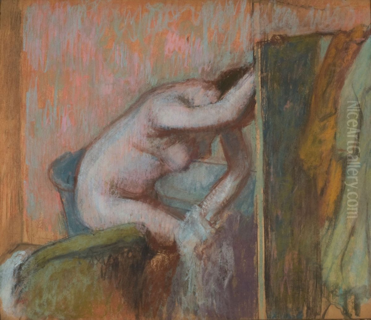 La Toilette Apres Le Bain Oil Painting by Edgar Degas