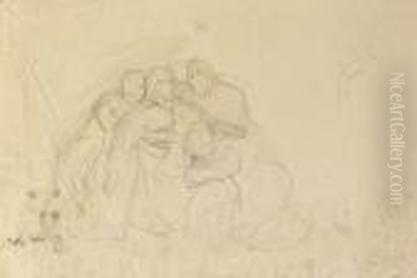 Etude Pour La Mort De Goethe Pour La Gravure ?, Reprise De La
Figure De Goethe Oil Painting by Eugene Delacroix