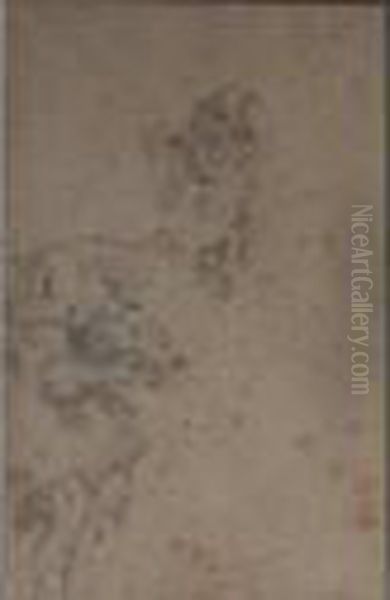 Etude Pour Le Miracle Desaint Just, D'apres Rubens Oil Painting by Eugene Delacroix