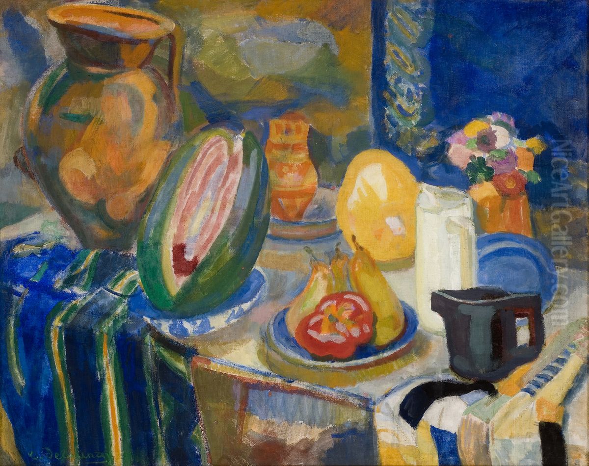 Nature Morte Portugaise Oil Painting by Robert Delaunay