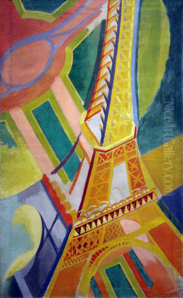 Tour Eiffel Oil Painting by Robert Delaunay