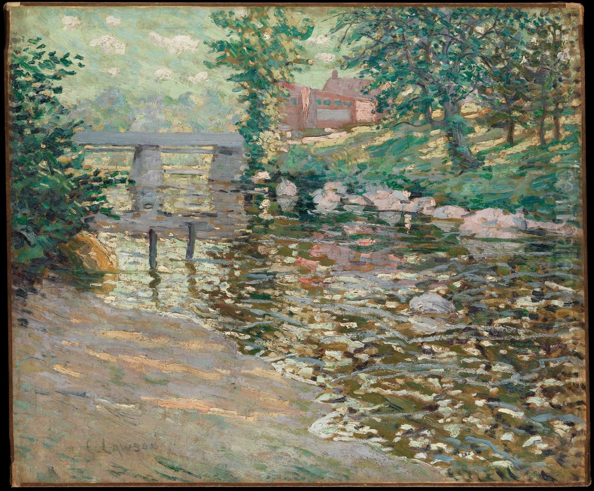 The Bronx River Oil Painting by Ernest Lawson