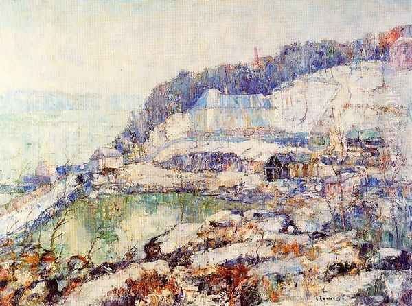 The Hudson at Inwood Oil Painting by Ernest Lawson