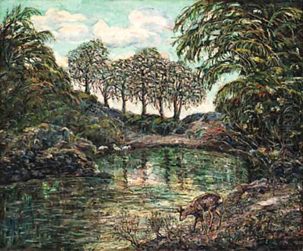 Landscape Oil Painting by Ernest Lawson
