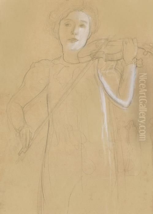 La Violoniste Oil Painting by Maurice Denis