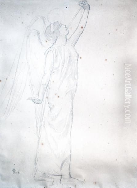 L'ange Du Tuba Mirum Oil Painting by Maurice Denis