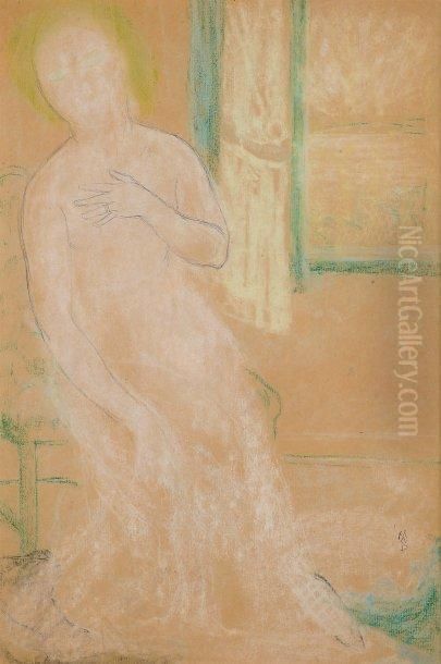 Portrait De Marthe Meurier Oil Painting by Maurice Denis