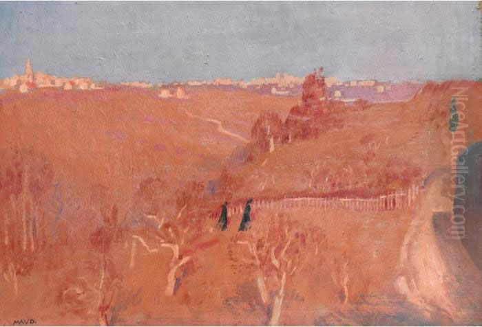 Panorama Depuis Une Vallee Rose Oil Painting by Maurice Denis