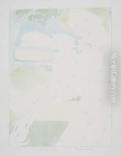 Est C'est La Caresse De Ses Mains Oil Painting by Maurice Denis