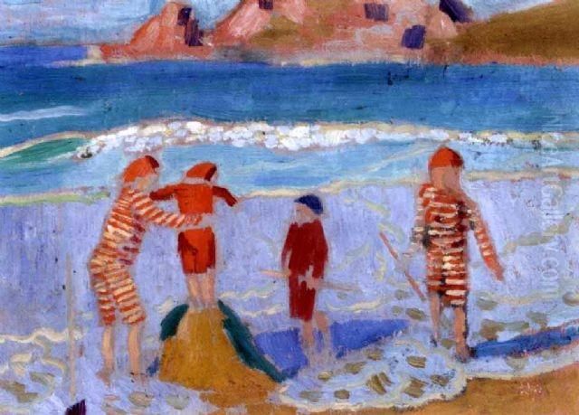 Chateau De Sable Oil Painting by Maurice Denis