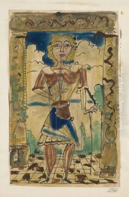 Personnages Oil Painting by Andre Derain